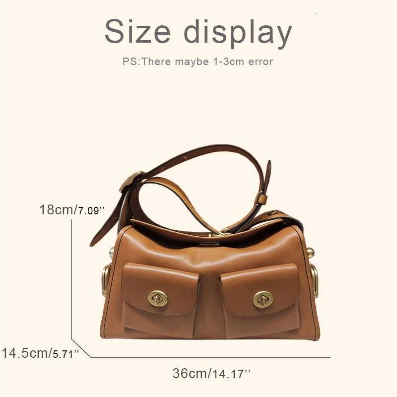 Totes Vintage Turnlock Haversack Bags For Women Luxury Designer Handbags Purses 2026 New In PU Lock Multiple Pockets Underarm Shoulder X2609231