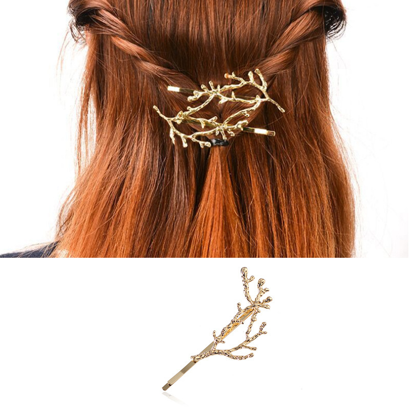Fashion Simple and Stylish Women's Branch Clips, Metal Hair Accessories, from