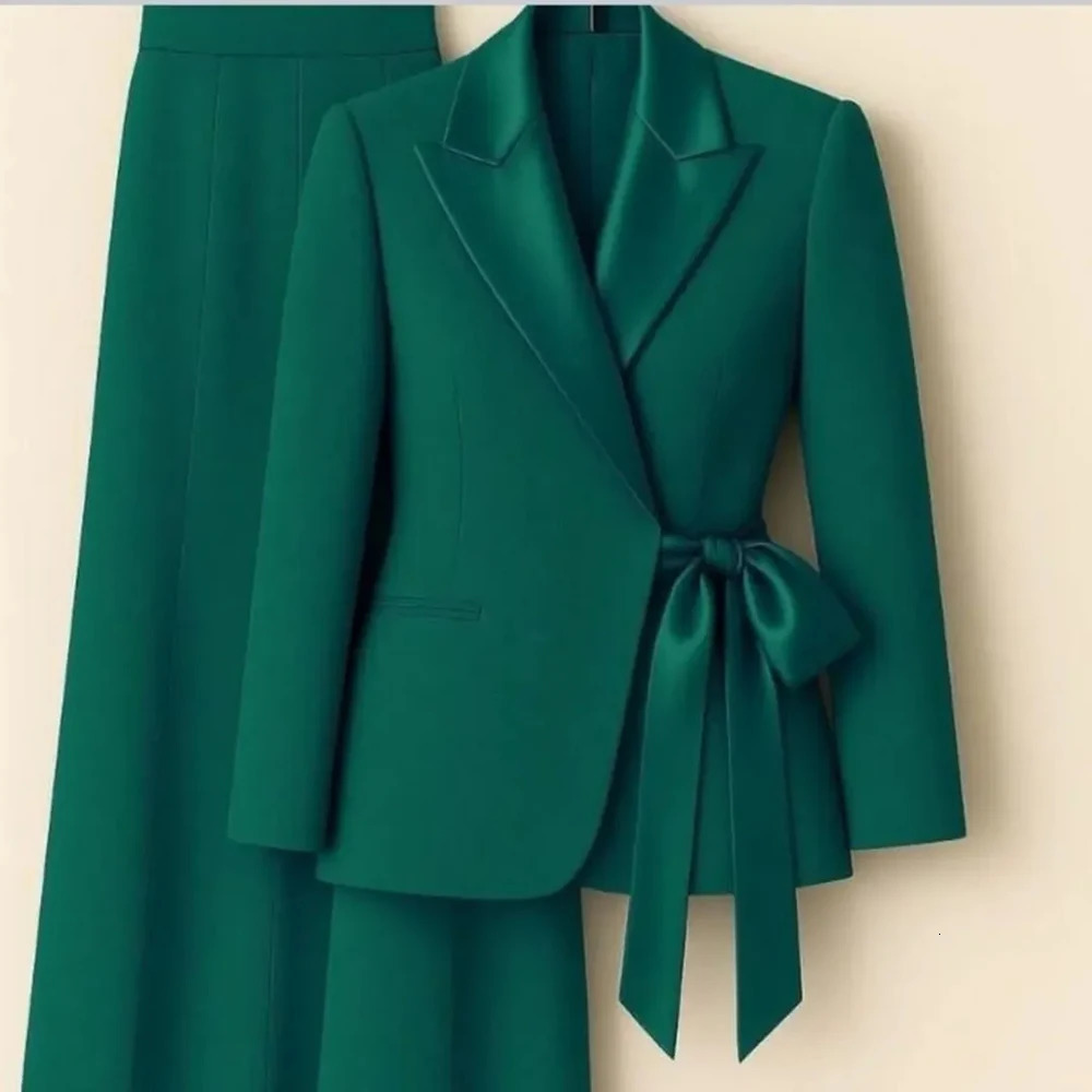 Customzied Women's Suits Blazer Fashion Lapel Skinny Office Lady Outfits Formal Female 2 Piece Jacket Pants Full Sets 260914