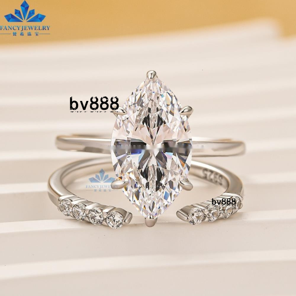 Custom IGI Certified CVD HPHT Lab Created Grown Diamond Marquise Cut 10k 14k 18k Solid Gold Engagement Rings for Women Men