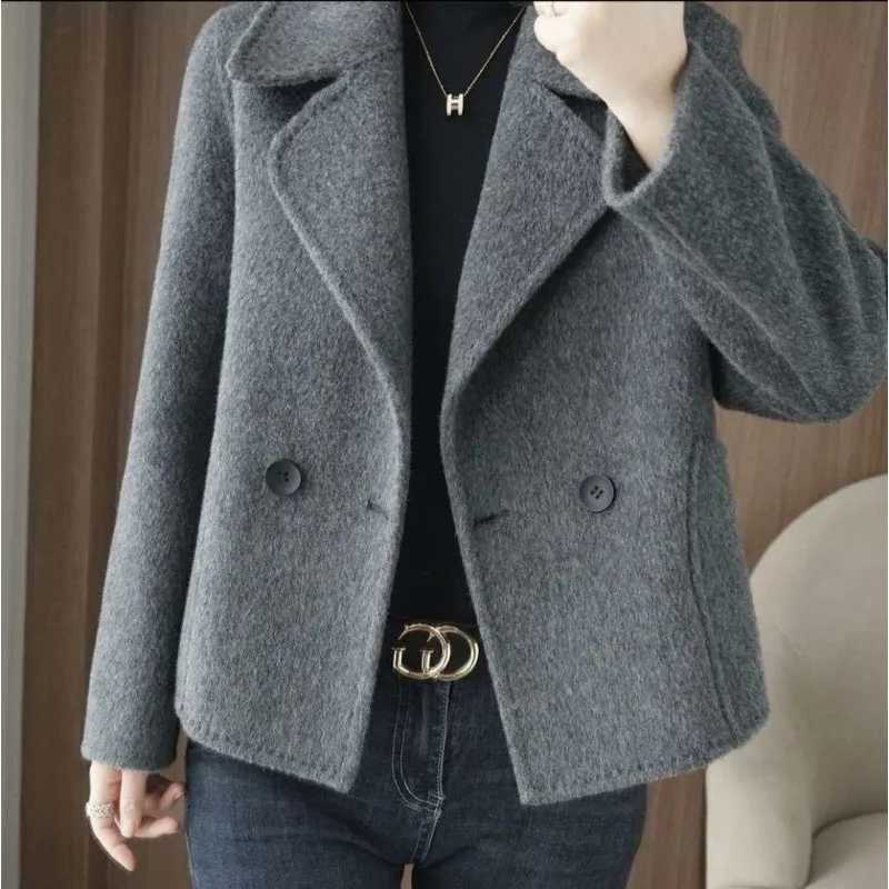 Wool Double-sided Woolen Coat Short 2026 Autumn and Winter High-end Small Coat Women's Double-sided Woolen Short Coat S260923XOGM