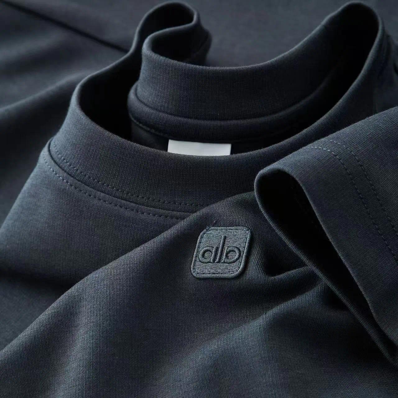 Men's Tees Polos New heavy small embroidered youth round neck T-shirt autumn and winter tide brand men's short sleeve bottoming shirt
