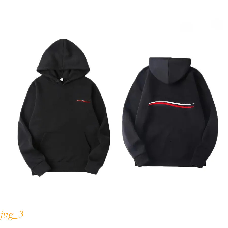 hoody Bal man Sweatshirts round neck Leisure Fashion Black White Letter Solid Color Pure Cotton wear S 3XL Plus size designer bb hoodie Bal aa4