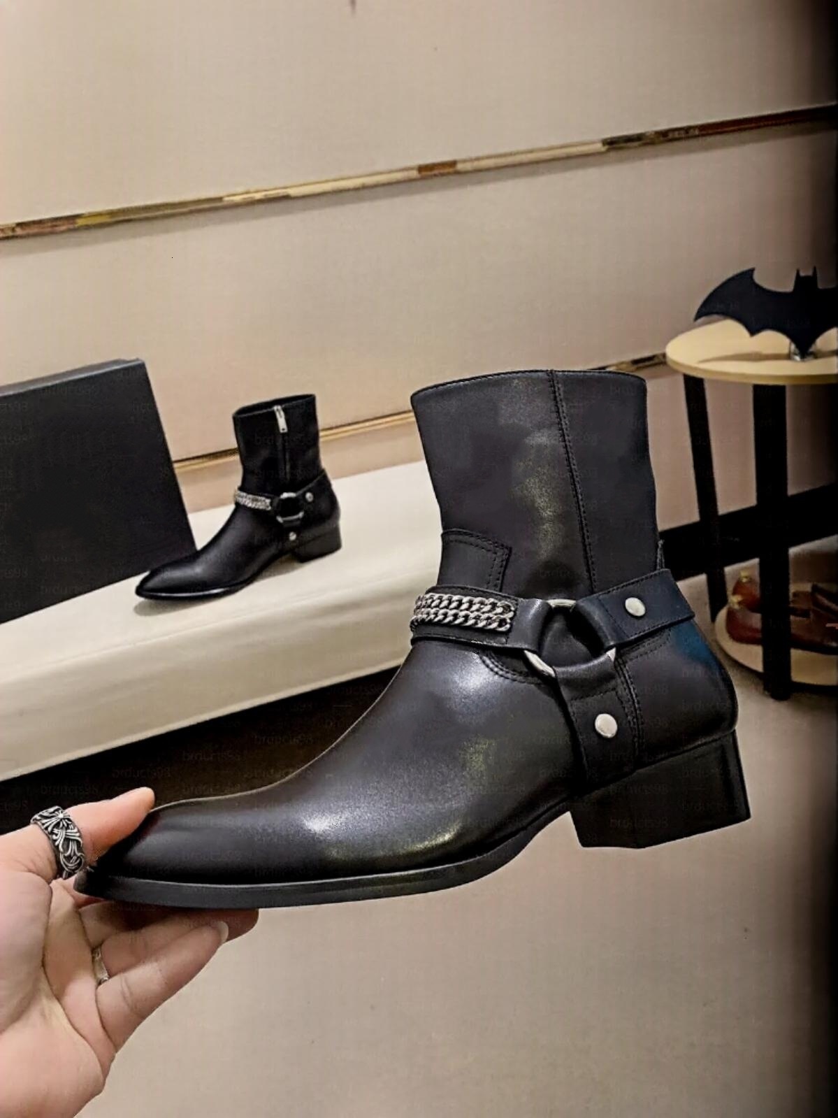 Ankle Boots Women Suede Luxury Designer Western Pointed Toe Low Block Heel Leather Casual Fashion Classic Beige Dress Winter Riding Outdoor Soft Bro
