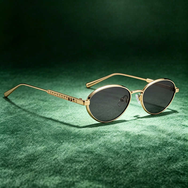 Luxury Sunglasses Popular Designer Fashion Retro Oval Women's Sunglasses UV400 High QualityT260923