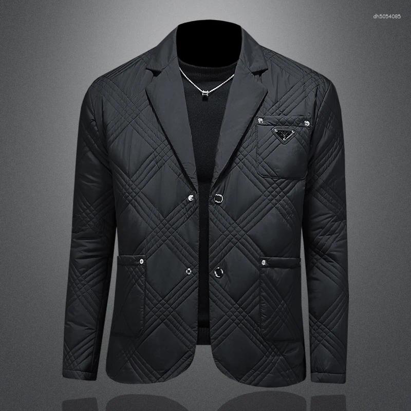 Minglu Autumn Winter Add Velvet 's Parkas Luxury Solid Color Wadding Casual Male Coats Man Overcoats Plus Size 5XL