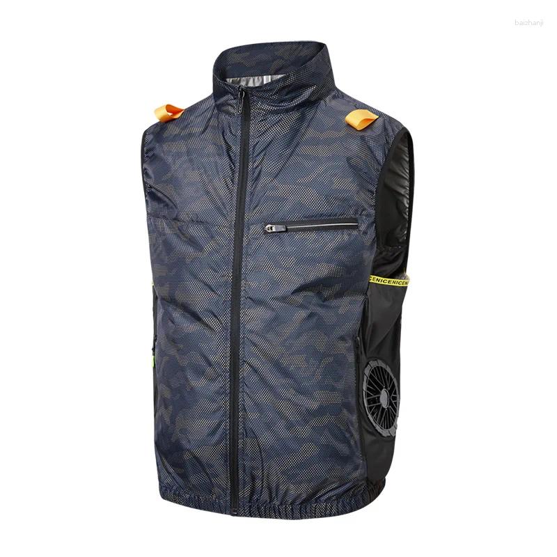 Summer Sports Fan Air-Conditioning Clothing Cool And Lightweight For Men Women Travel Brand Outdoor Vest Jacket Sun Protection