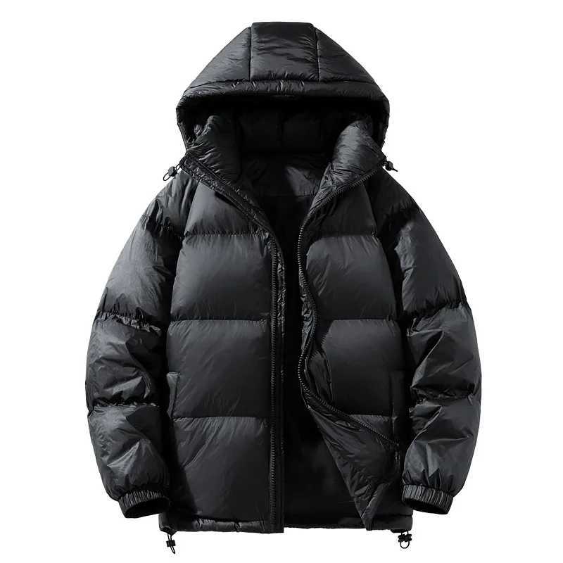 Winter Men's Down Parkas 2025 Hooded Men's 90% White Duck Down coat fashion warm Down Jackets casual winter Men thicken winter Jacket size