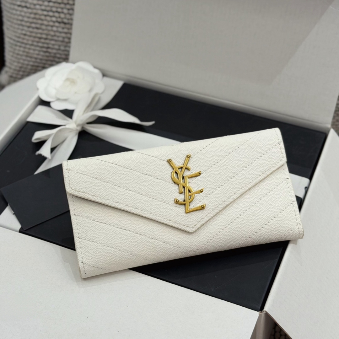 2026 10A New Luxury Designer Purse Short Long Wallet Card Holder for Men Women Black Caviar Leather V-Stitch Envelope Long Purse Monogram Cluth Bag