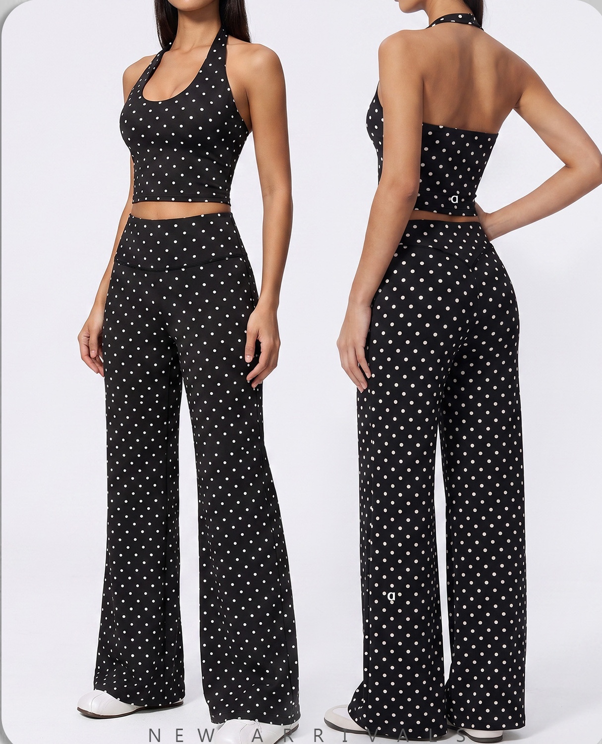 A3004 Nouveau soutien-gorge de Yoga à point ondulé gilet à dos en V profond à séchage rapide taille haute pantalon de Yoga à séchage rapide panta