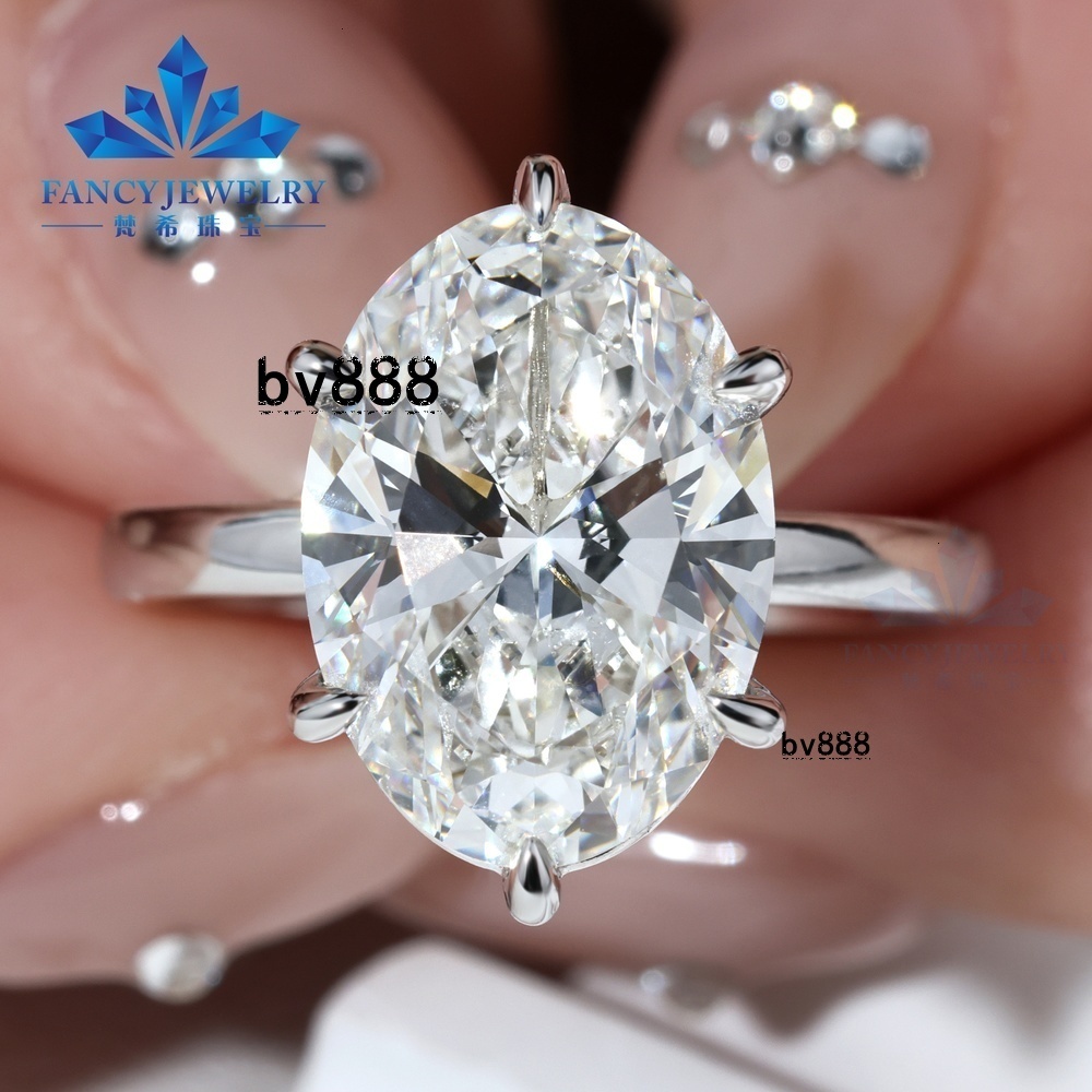 Factory Custom Igi Cvd HPHT Lab Grown Diamond 10k 14k 18k Solid Gold Oval Cut Ring Wedding Engagement Ring Jewelry for Women