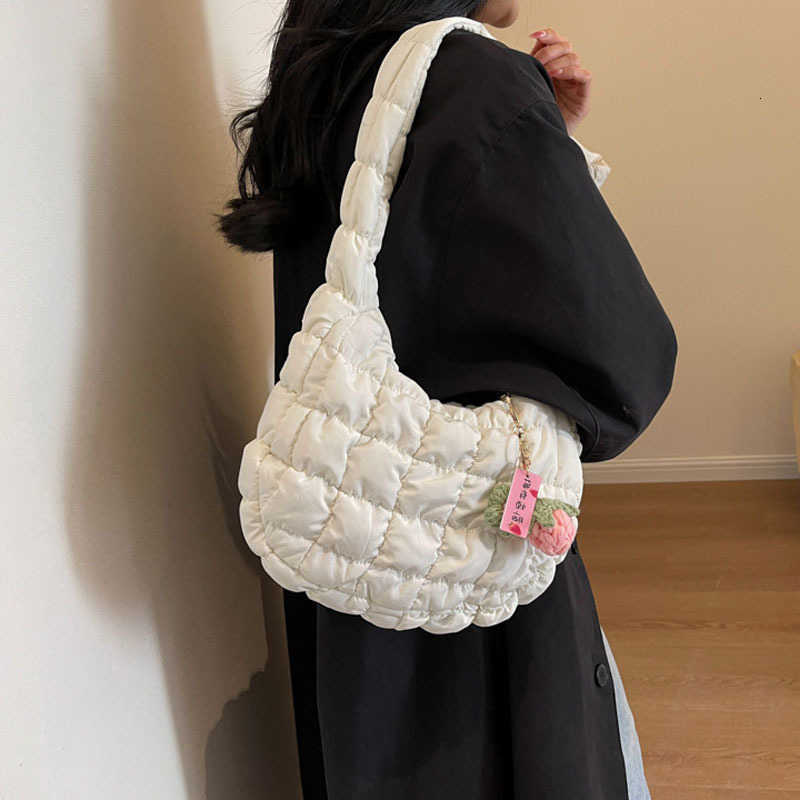 Cross Body Women's Bag Korean Version Sweet y Style Shoulder Bag fashion Casual Bubble Dumpling Bag Fold Cloud Bags fashion Exquisite D260923