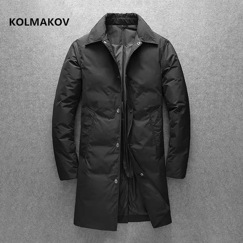 new Men's 2024 Down Parkas arrival winter jacket 90% white duck down jackets men mens fashion thicken warm parkas trench coat size M-XXXL 4XL C
