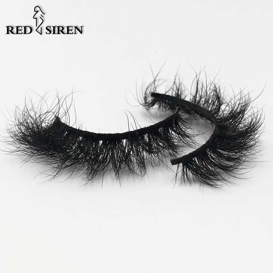 False Eyelashes RED SIREN Mink Lashes 3D Mink Eyelashes 100% Cruelty Free Lashes Handmade Reusable Fluffy Natural Eyelashes False Lashes Makeup X260