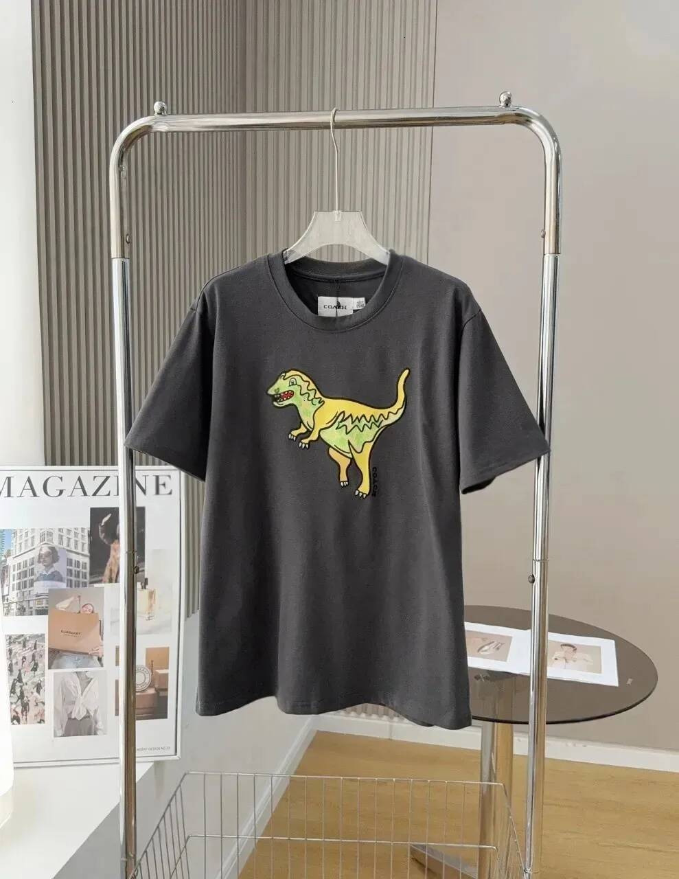 coac New Designer Fashion Classic tee printing mens women High quality couple ness t shirt summer cotton luxury versatile Loose coac shirts b1a