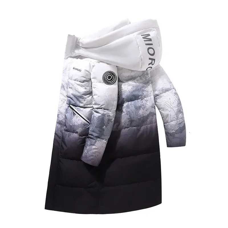 Down Parkas Winter Mens Men's Down Parkas High-quality -30 Outdoor Snowfield Down Jackets Long Male White Duck Thicked Warm Hooded Jacket Coat