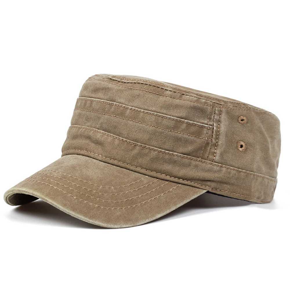 Men's Summer Cotton Octagonal Army Hat Plus Size Outdoor Military Baseball Cap for Outdoor Activities Z260922