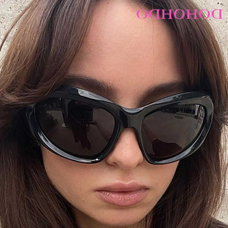 DOHOHDO Y2k Sunglasses New Punk Sports Sunglasses For Men Women Luxury Brand Designer Sun Glasses Men's Vintage Shades UV400 Goggle EyewearT260