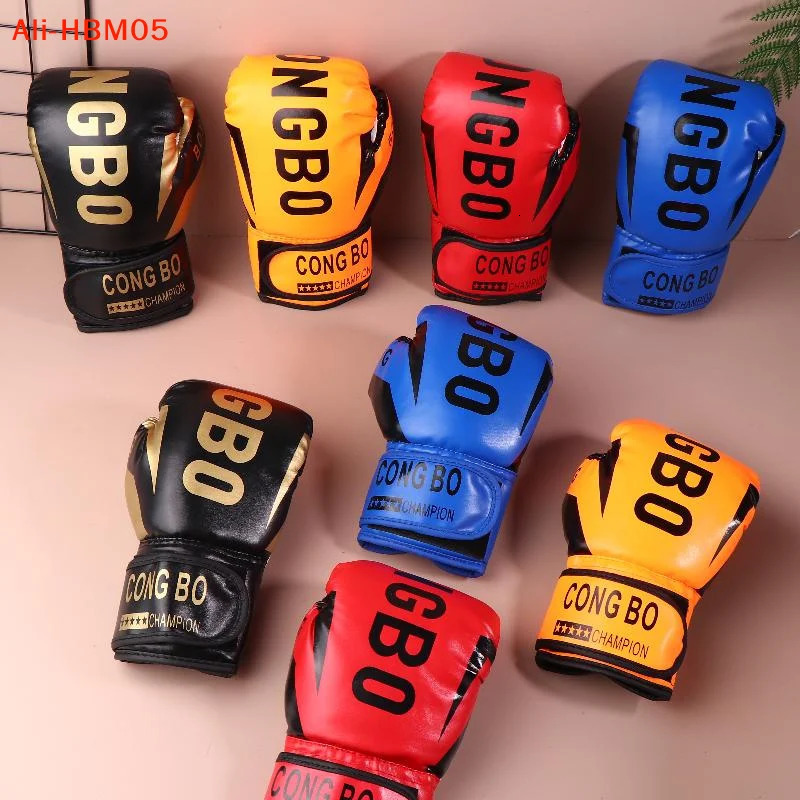 HB05Kids 6oz Professional Boxing Training Sparring Gloves PU Leather Kids Breathable Muay Thai Punching Karate Training Gloves 260922