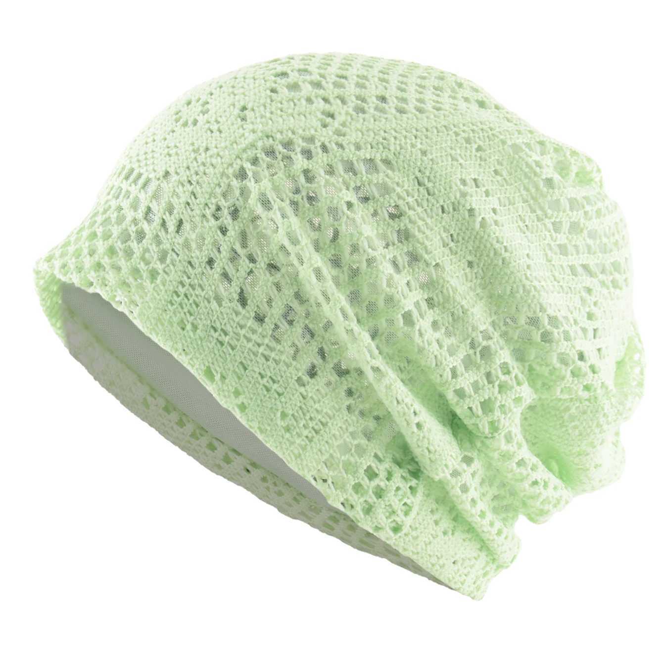 Women's Knitted Lace Lightweight Slouchy Hat Spring Summer Breathable Elegant Design Beanie For Lady Outdoor Casual Outfits Z260922