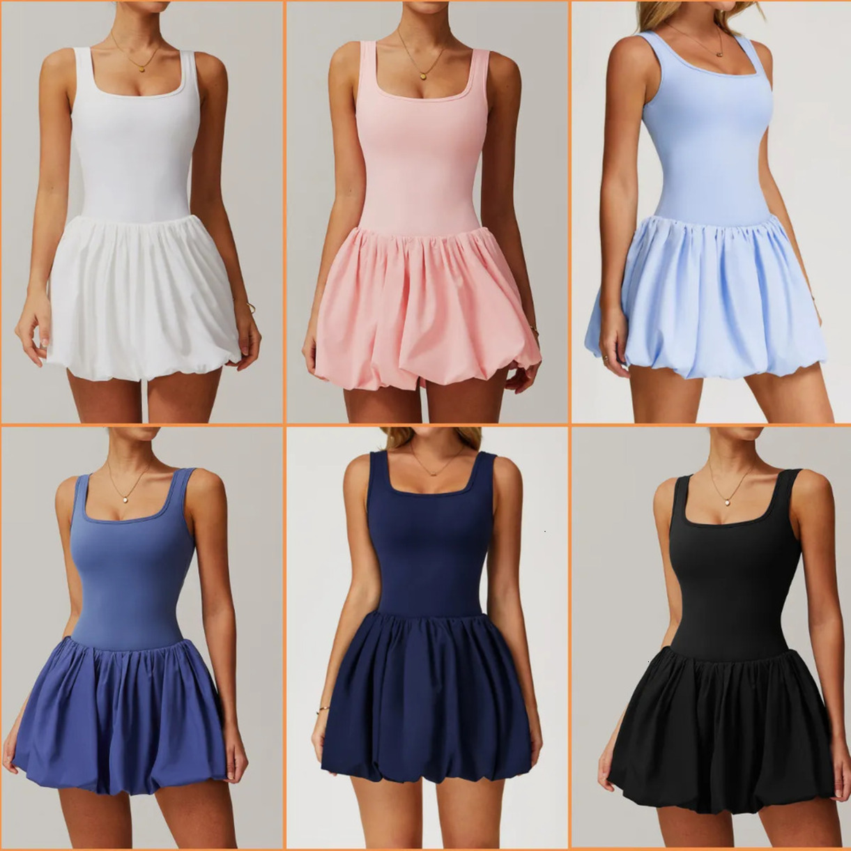 Stretchy * Soft Breathable Yoga Wear Tennis Dress One Ed Fiess Breathable Anti Slip Casual Golf Sports With Short Designer Yoga Tennis Skirt 2 Piece