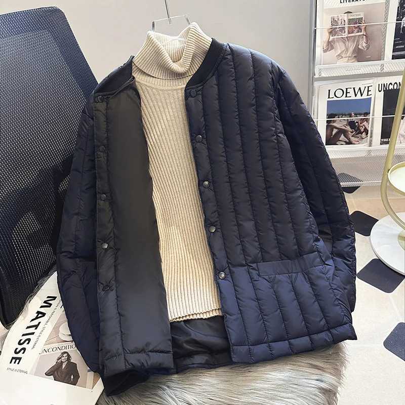 Men Parkas 2024 Men's Down Winter Fashion Stand Collar Down Cotton Jacket Mens Loose Thicken Warm Coats Male Outdoor Solid Color Outwear G532 C