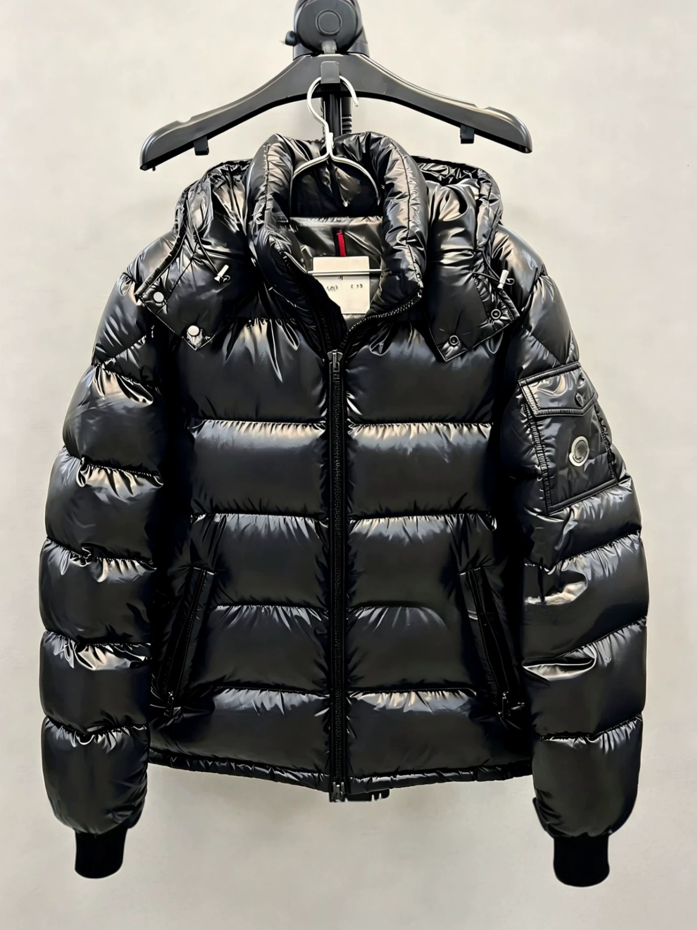 Designer Unisex Hooded Cotton Padded Jacket for Men Women, Loose Fit Warm Fall Winter Casual Outerwear Coat, Windproof Lightweight Oversized Insulat