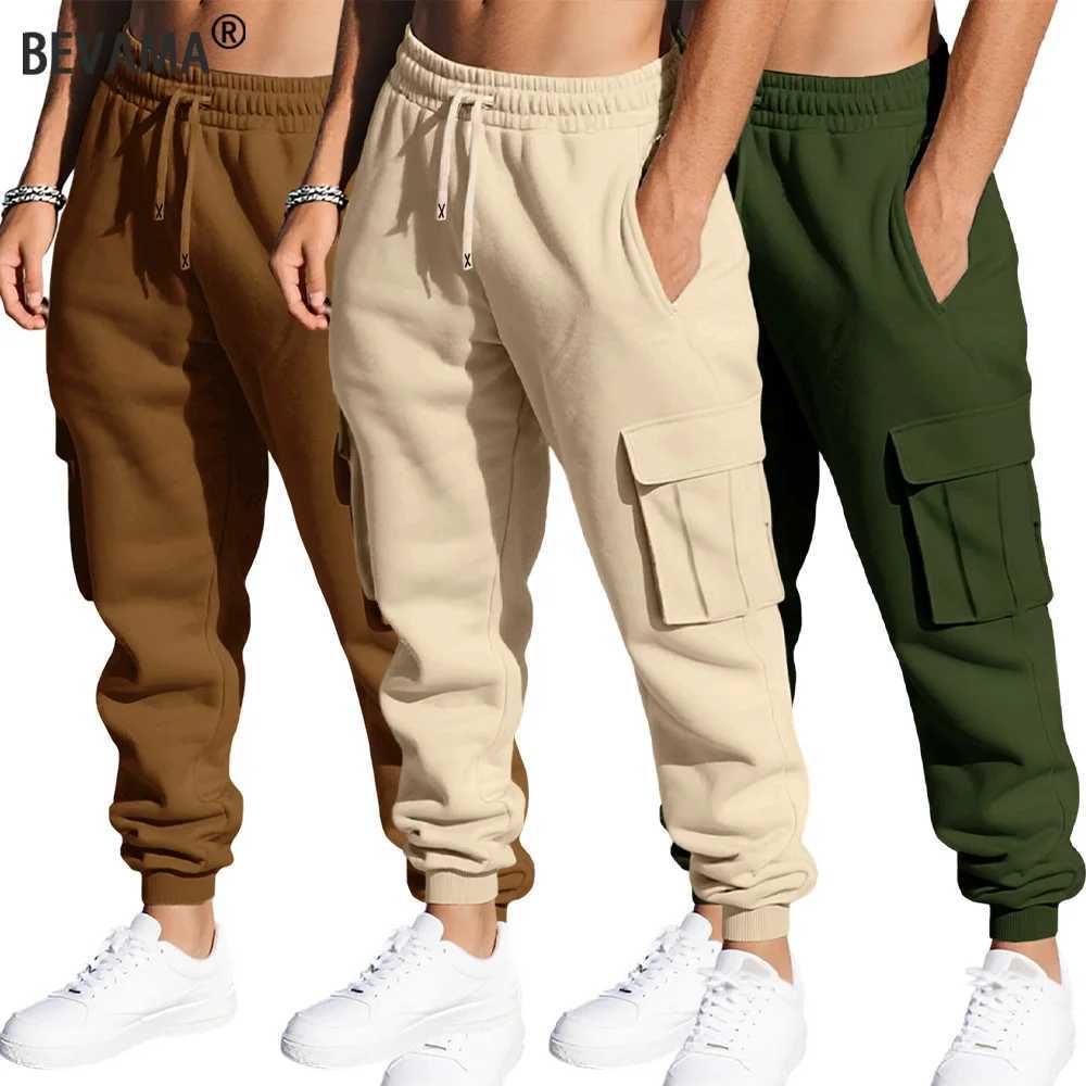 Pantalones de chándal para hombre Pantalones cargo informales de color sólido Deportes al aire libre Pantalones para correr Pantalones de calle diar