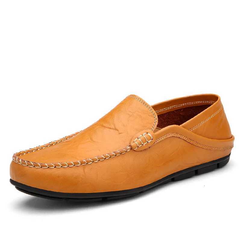 Dress Shoes British Style Men Genuine Leather Driving Loafers Foldable Heel Lazy Slip On Casual Shoes Autumn Winter Sizes 37-47 Plus Sizes X260923