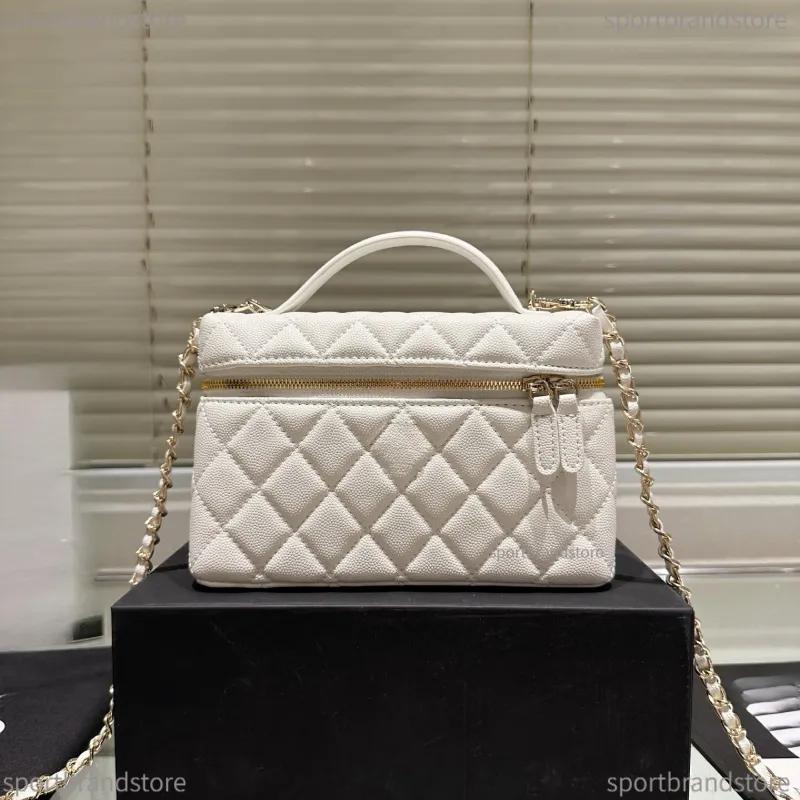 Women Clutch Bag Shoulder Bag Designer Bag Vanity Bag Mini Bag Flap Bag Vanity Case Bag Makeup Bag Handbag Caviar Leather Luxury Metal Chain Cosmeti