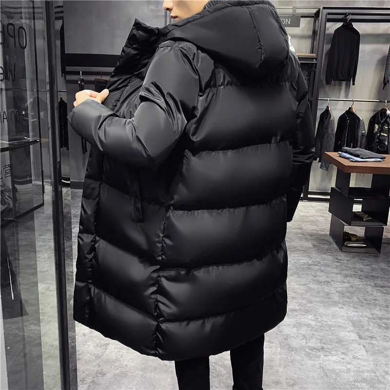 Men Parkas Men's Winter Down Parka Hooded Casual Long Down Cotton Jackets Coat High Quality Men Winter Thicker Warm Coats Jackets Plus Size M-5