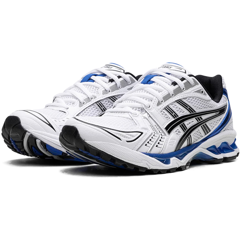Designer Shoes Asics running shoe trendy grey black silver blue trainers mesh patchwork breathable sport shoes mens womens durable platform gel kaya