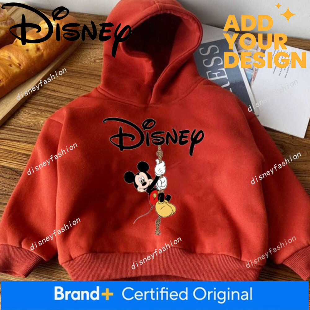 Boys' Hooded Cartoon Sweatshirt, New Spring Style, Autumn and Winter Clothing, Fleece-Lined Top, Girls' Trendy Brand Stylish Children'