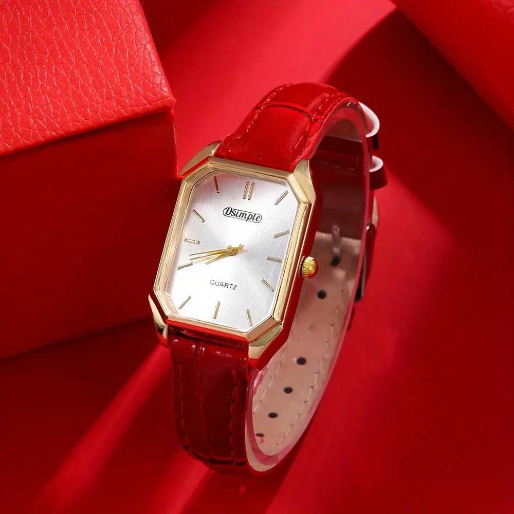 Women's Watches Luxury Elegant Women's Watche Pu Leather Female Watch Simple Casual Womens Student Quartz Watch Suitable for Daily WearT26