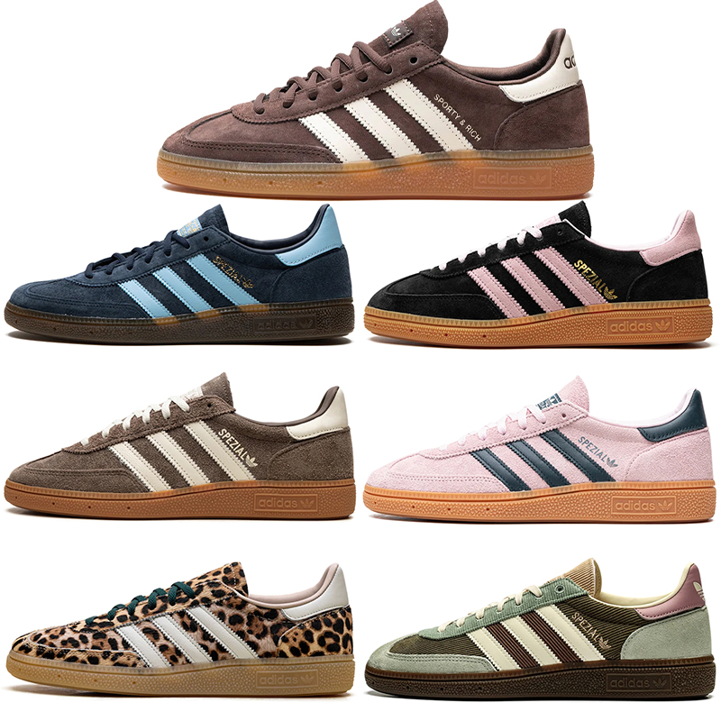 Handball Spezial mens womens sneakers designer black white navy blue pink brown leopard point trainers comfortable outdoor men women sports shoes