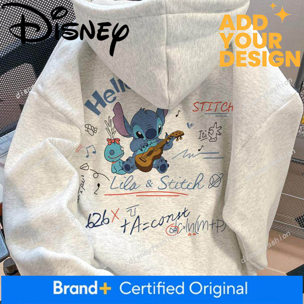 Sudadera con capucha con estampado de puntadas retro americana para mujer, otoño e invierno, chaqueta gruesa, pequeña y súper linda con forro polar