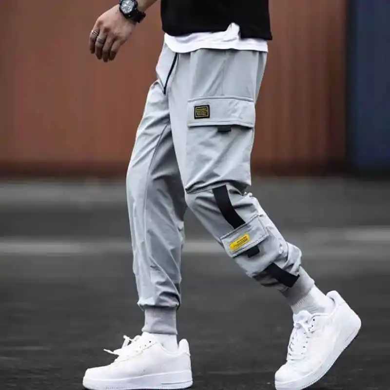 Men's Pants Fashion Multiple Models New Multi Pocket Drawstring Pants Men's Casual Cargo Pants Summer Outdoor Hip Hop Sweatpants Men Women