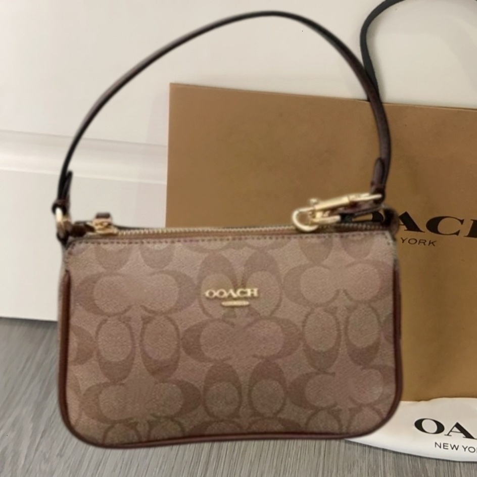 Designer Bag Women Trendy Luxury Nolita19 Small Wristlet Bag Multi Way Wear Convertible Shoulder Bag Butterfly Pattern Leather Daily Mini Hand Purse