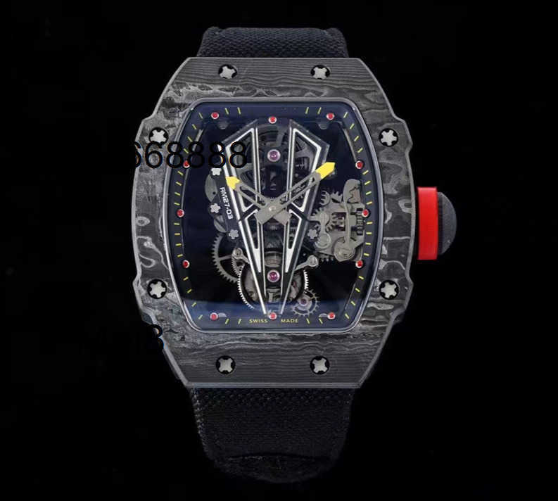Watches Luxury Watch Automatic wathes designer Rich M27-03 Tourbillon TPT material made integrated foRich Ming bottom plate table bridge titanium me