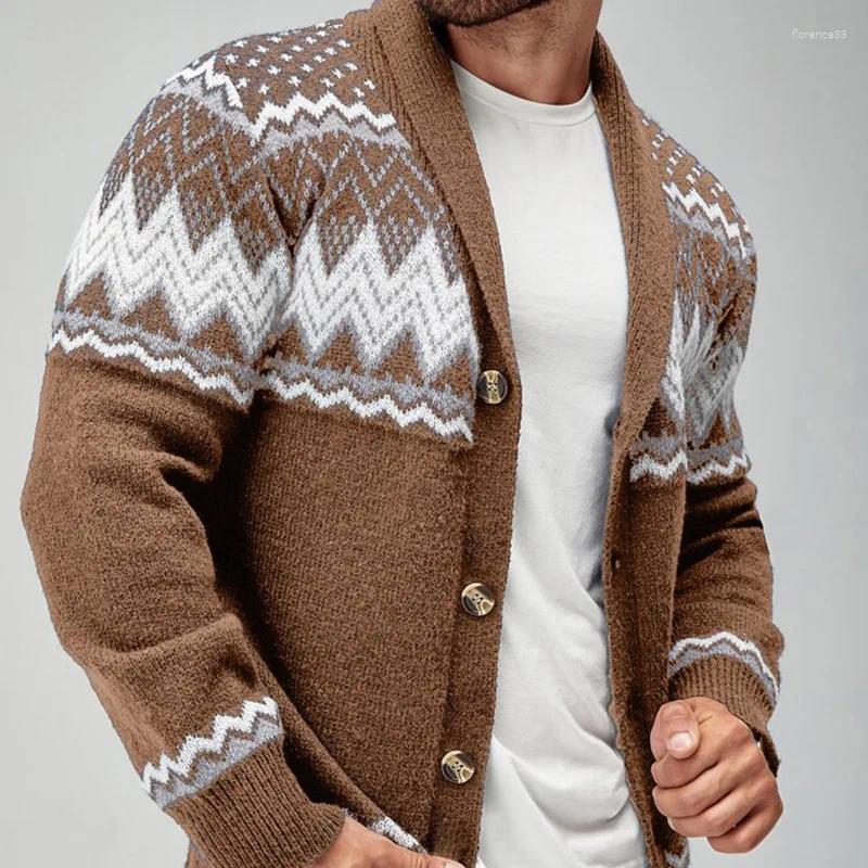 Autumn And Winter Luxury Fashion Sweater Men's Solid Color Long Sleeved Knitted Cardigan Top Jacket