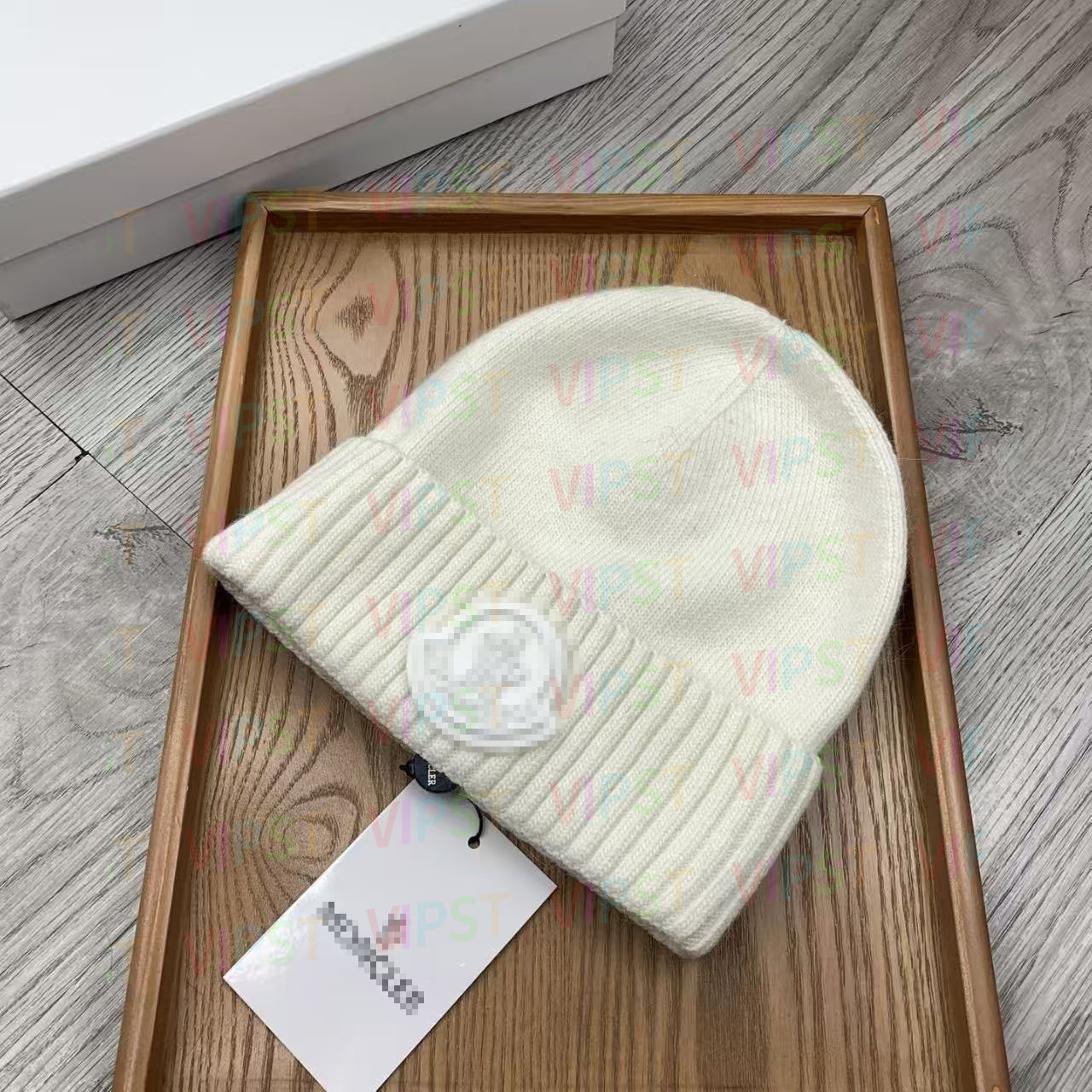 MMonccler Beanie Hat Men's and Women's Luxury Designer Knitted Wool Hat Winter Cashmere Warm Cold Hat Black and White Fashion Couple Hat