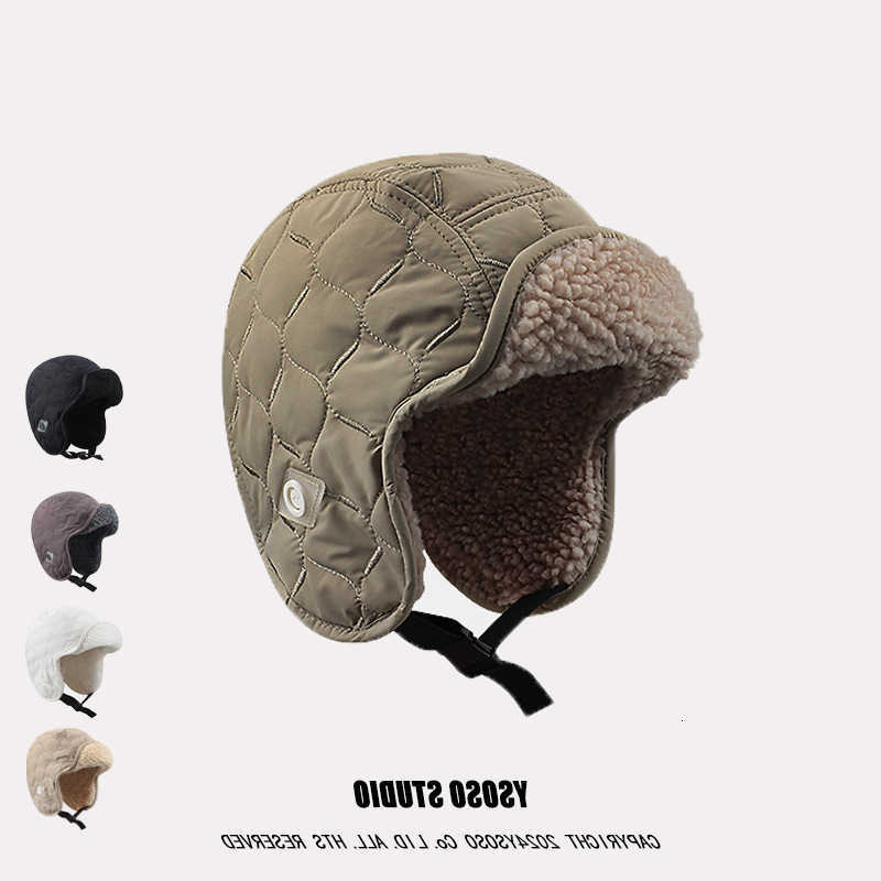 Feng Lei for Men Women Winter Thickened Fleece-Lined Wool Warm Ear Protection Hat Outdoor Skiing and Cycling Hat S260924Y7Y5