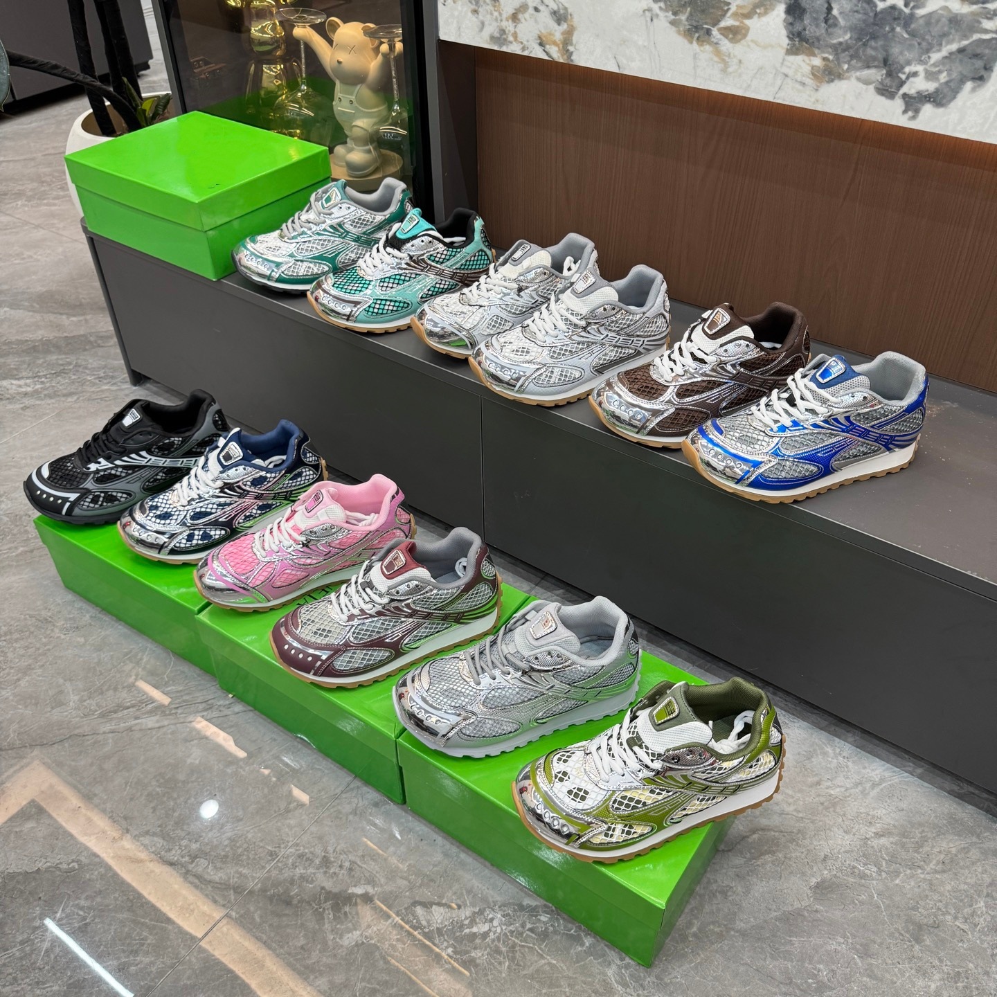 Pink Designer Women Sneakers Low Casual Shoes Platform Dad Shoe Trainer Black Silver Gold Olive Green Oasis Navy Top Quality Outdoor Trainers Big Si
