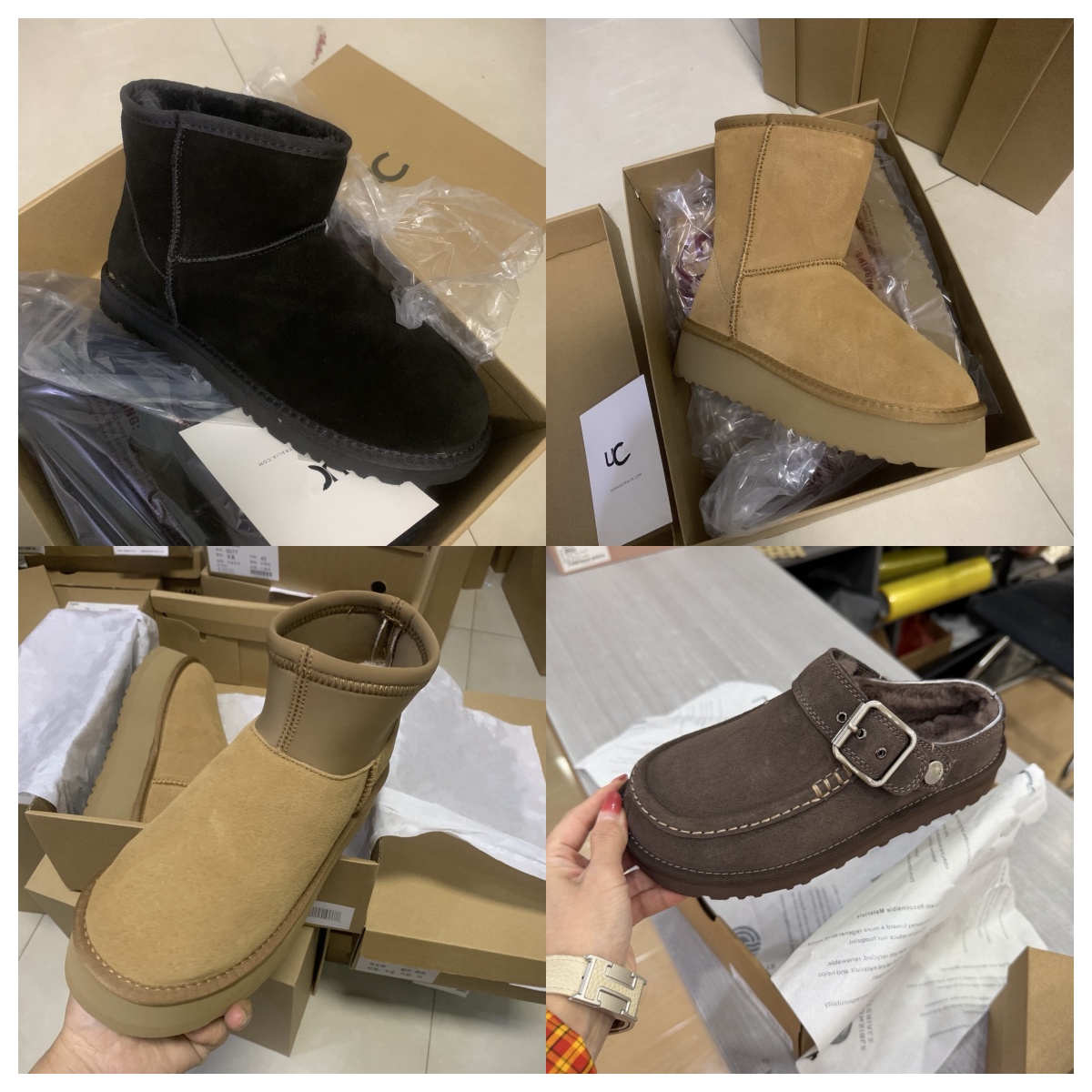 Designer Boots Ultra Mini Bow Boot Goldenstar Evelina Clogs Tasman Tazz Slippers Platform Winter High Quality Women Sneakers Fur Slides Suede EUR 35