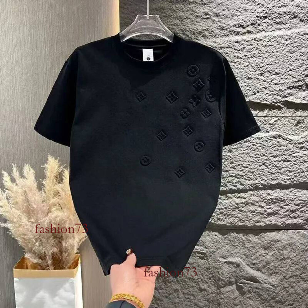 2026 Fashionable And High-Quality New Men's Short Sleeved Shirt Women's Summer Cotton High Street Loose Extra Large T Neck Trend Designer