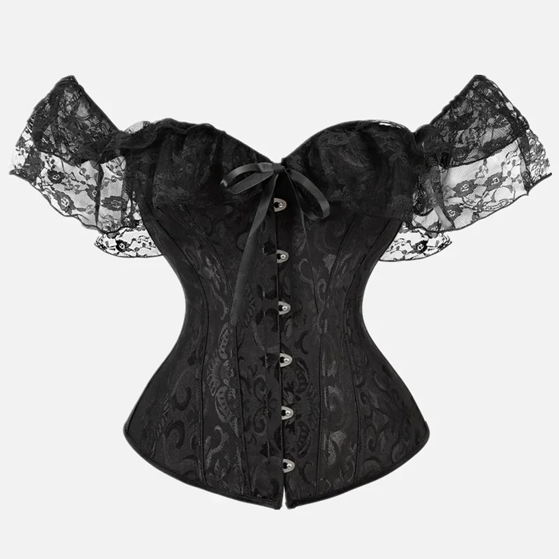 Lace Corset Top Women Shapewear Fajas Waist Trainer Slimming Lingerie Blusas Body Shaper Woman Corsets Sexy Outwear Shaping Tops 260924