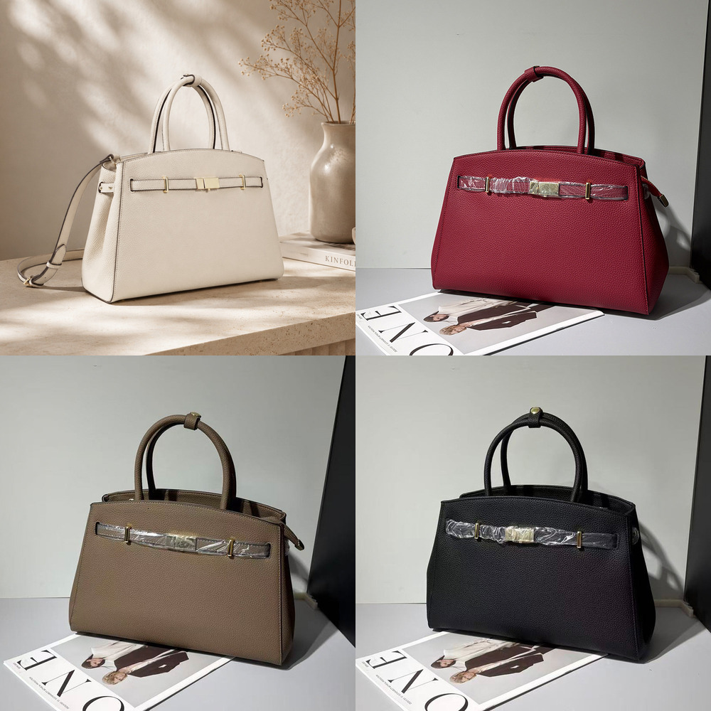 designer handbag leather handbag hot selling model high quality tote bag large capacity suitable for commuting can be carried by hand worn as a shou