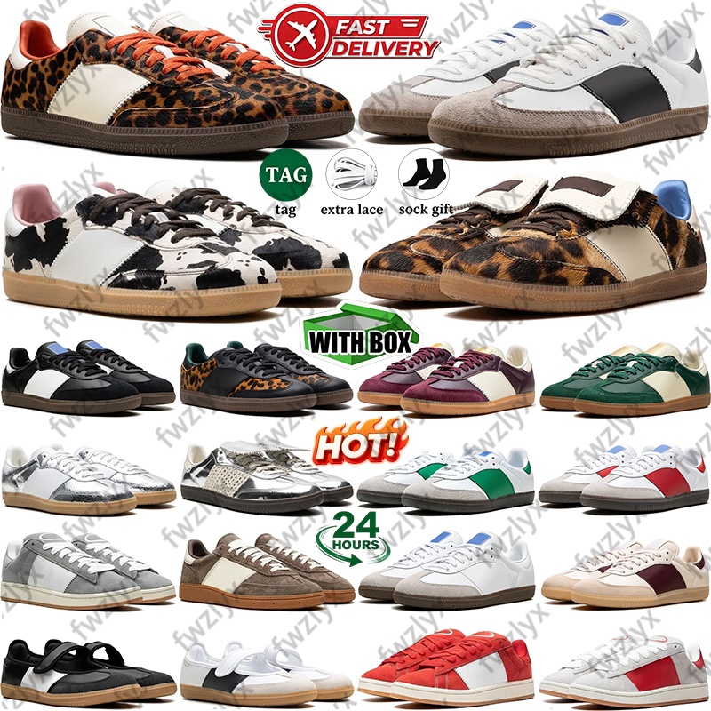Designer running shoes OG Vegan mens womens trainers Leopard Brown Black white Cardboard Navy Blue Silver Green Red luxury skate tennis chaussure Sn