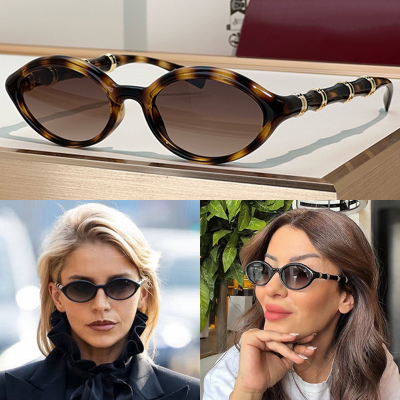 Lunettes de soleil ovales de concepteur pour hommes femmes 2059S monture noire en acétate à la mode lentilles en nylon style de conception de mot