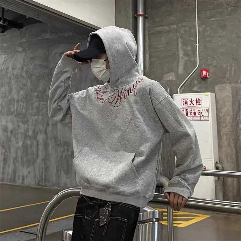 2025 New Men's Goth Letter Printed Pullover Hoodies Hip Hop Fashion Oversized Hooded Sweatshirts Y2K Streetwear Hoodie T260923
